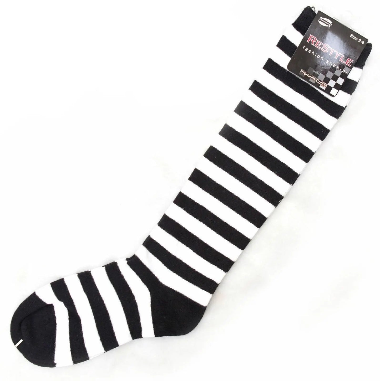 Rainbow Striped Knee High Socks for Kids and Women