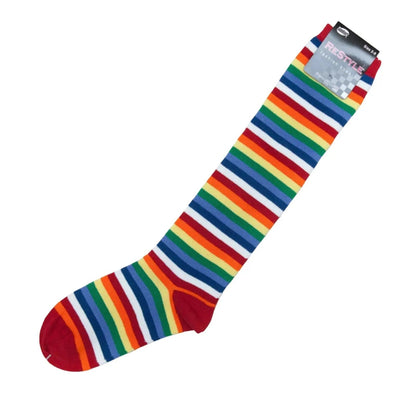 Rainbow Striped Knee High Socks for Kids and Women