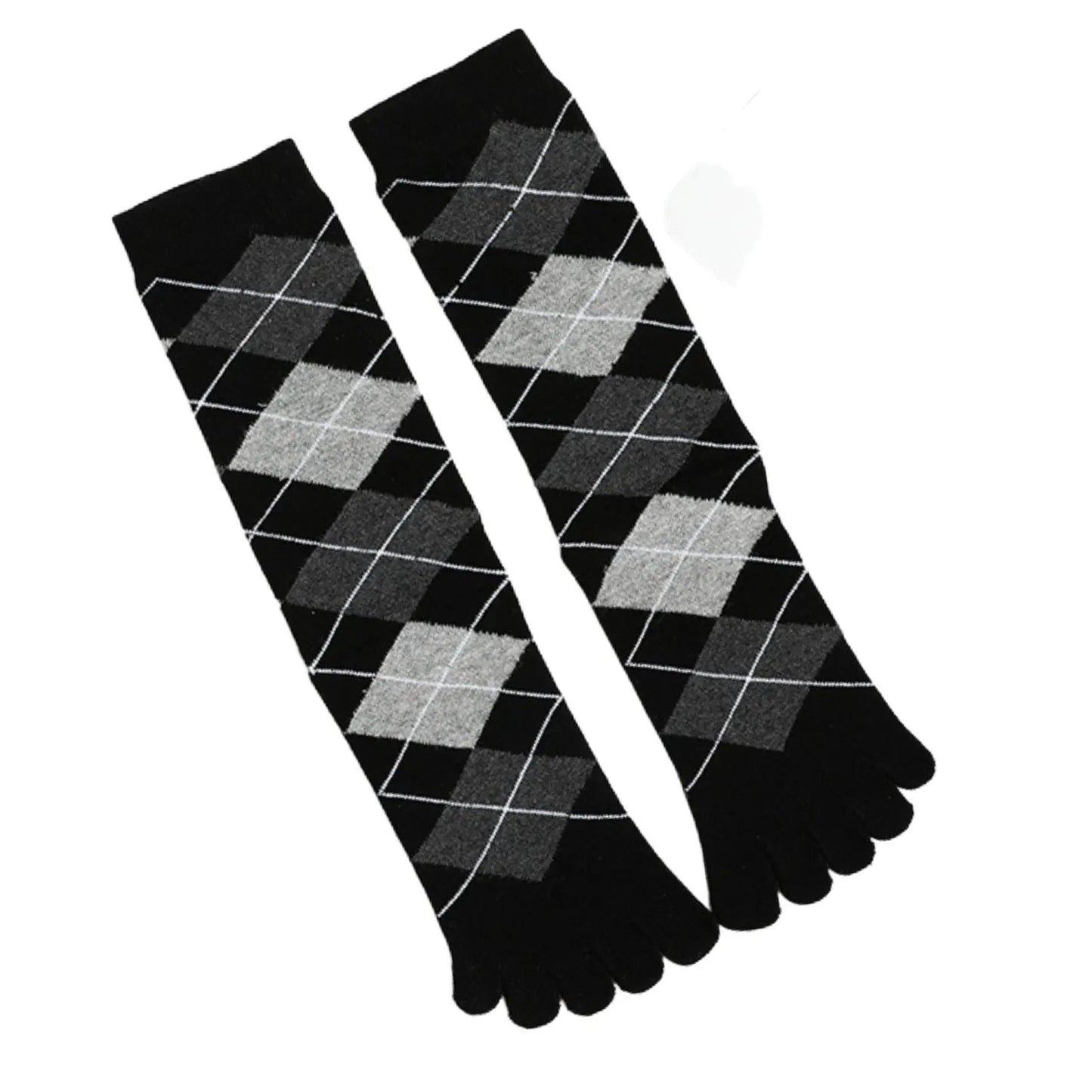 Casual Black Diamond Toe Socks Gift Box