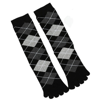 Casual Black Diamond Toe Socks Gift Box