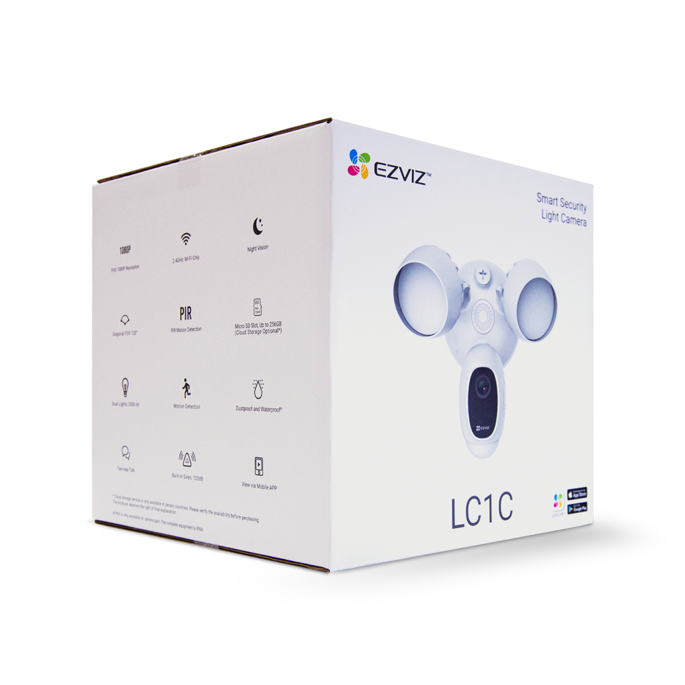 EZVIZ LC1C Smart Security Light Camera – Dual-Purpose Outdoor Surveillance and Illumination