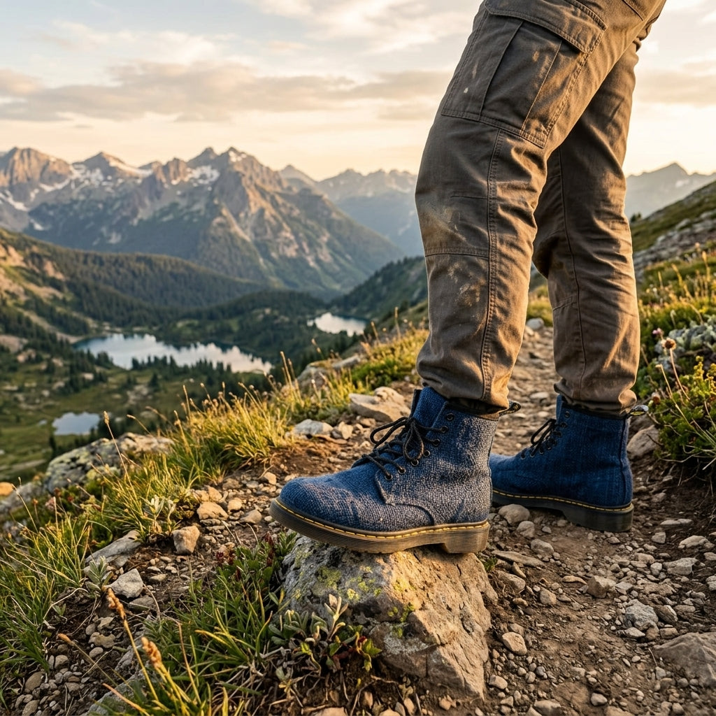 Hemp Hiking Boots – Ankle High Vegan Hemp Boots Australia