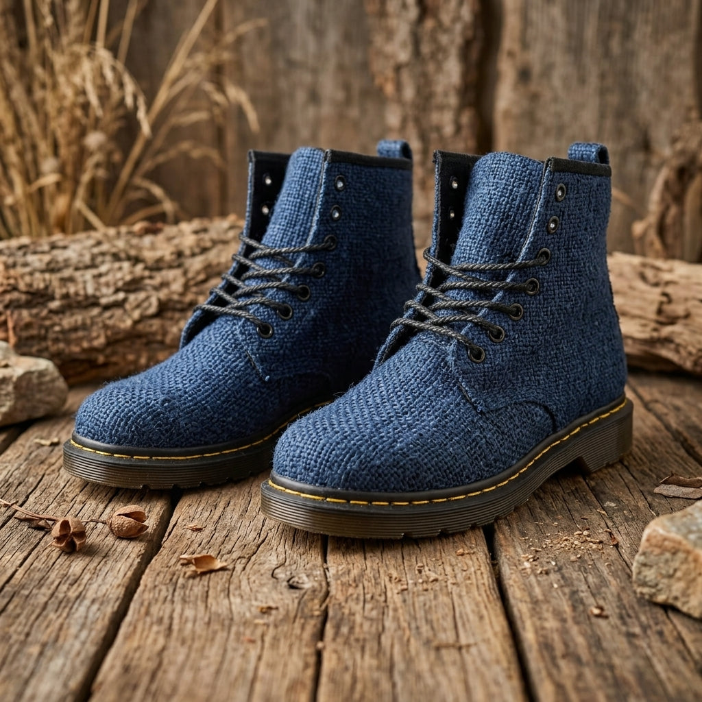 Hemp Hiking Boots – Ankle High Vegan Hemp Boots Australia