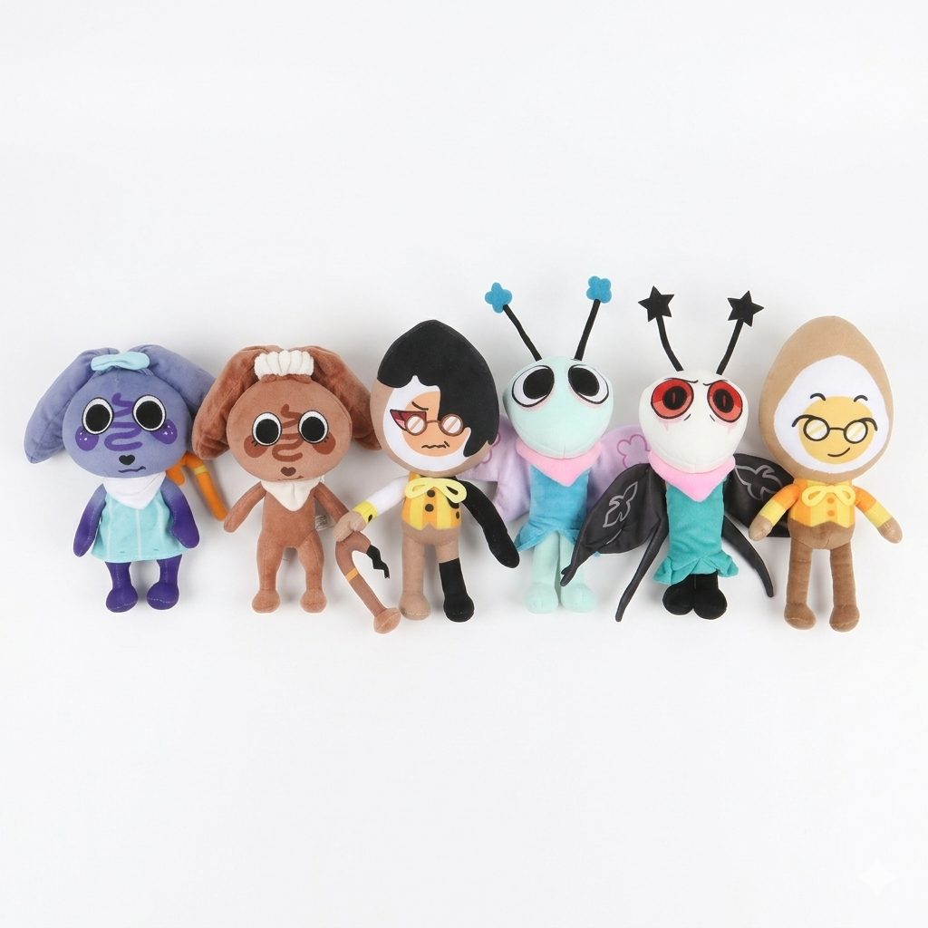 Handmade Spring Bunny, Egg & Butterfly Plush Toy, Twisted Versions