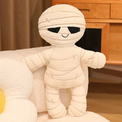 33-50cm Skeleton Mummy Plushie - Kawaii Halloween Stuffed Animal & Spooky Decor