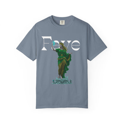 Faye Dark Fantasy Graphic Tee | Crystal Goddess Statue Shirt