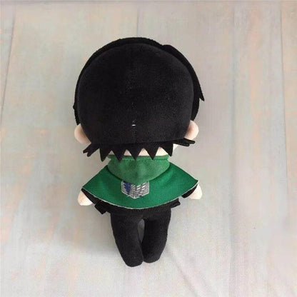 Levi, Eren & Mikasa Handmade Plush Dolls - With Gear & Without Gear Variants | Anime Soldier Collectibles