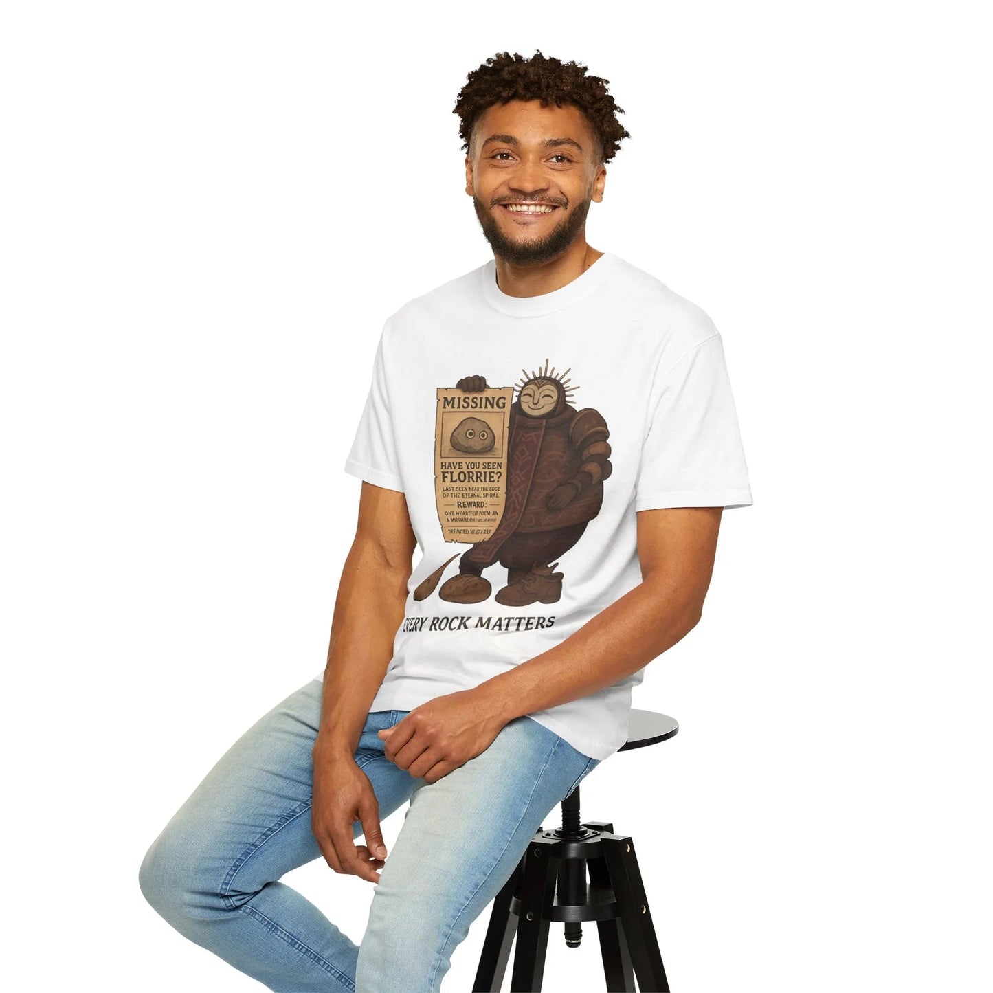 Esquie Missing Pet Rock T-Shirt | Clair Obscur Expedition 33 Game Merch | Whee Whoo Whee Whoo