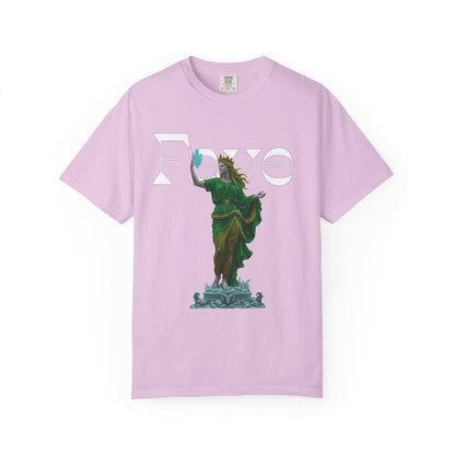 Faye Dark Fantasy Graphic Tee | Crystal Goddess Statue Shirt