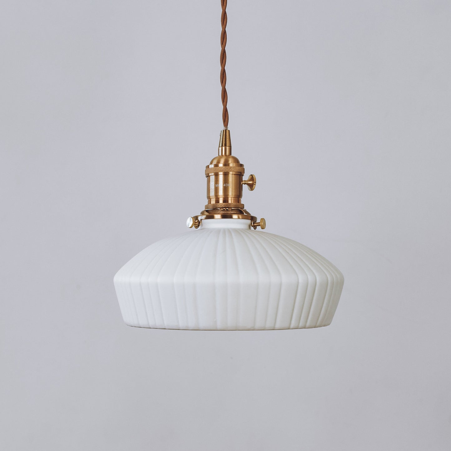 Evelyn Ceramic Pleated Pendant Light
