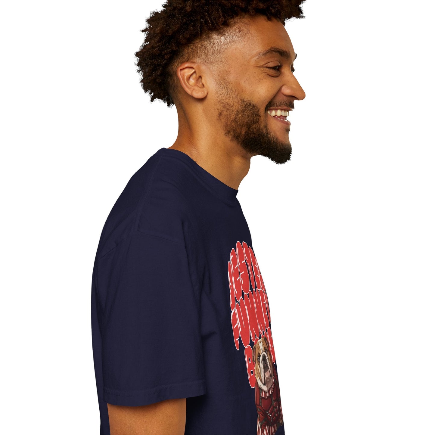 MissChiff Tees Bulldog Jester Graphic T-Shirt | Funny Bone Retro Dog Tee  Unisex Comfort Colors