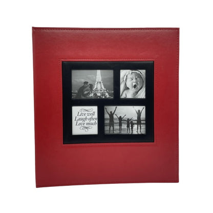Extra Large 600-Pocket Leather Photo Album - Beige
