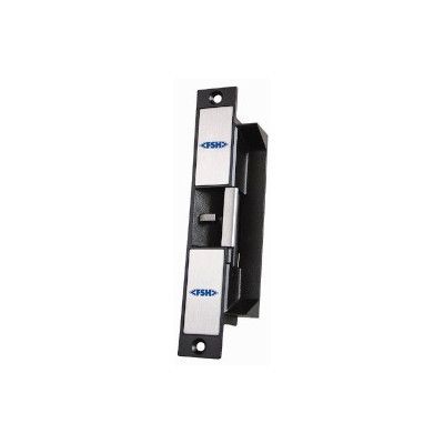 FSH FES20-M high security electric strike monitored fail safe / fail secure with 10mm Lip (Black/Silver)
