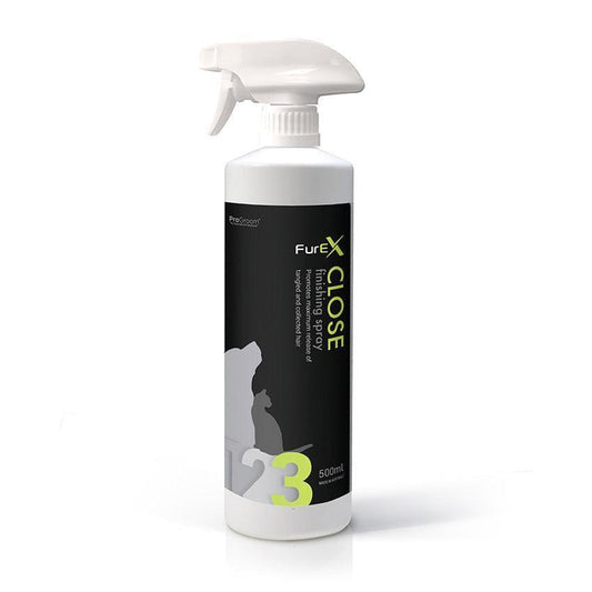 FurEx Step 3 Close de-shedding spray bottle with trigger