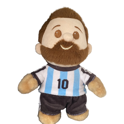 LM 10 Football Star Plush The GOAT Plush Number 10 Football Legend Handmade Plush 18cm