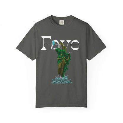 Faye Dark Fantasy Graphic Tee | Crystal Goddess Statue Shirt