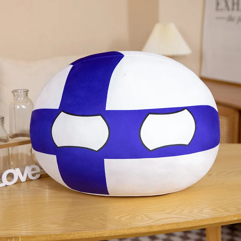 Countryball Plush Flag Plushes Polandball Stuffed Plushies Football Festival Plushies