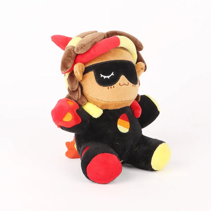 Flame Plush The Immortal Demon Gaming YouTuber Handmad Plush 23cm