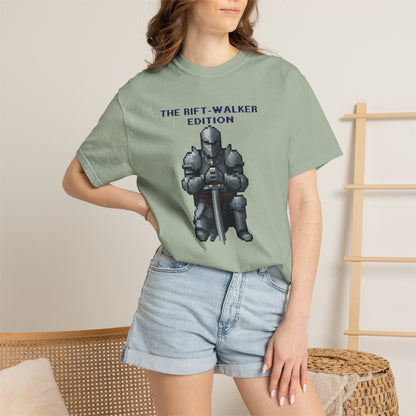 The Rift-Walker Edition Pixel Knight  Retro Pixel Art Fantasy Tee – Soulslike Gaming Streetwear