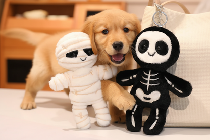 33-50cm Skeleton Mummy Plushie - Kawaii Halloween Stuffed Animal & Spooky Decor