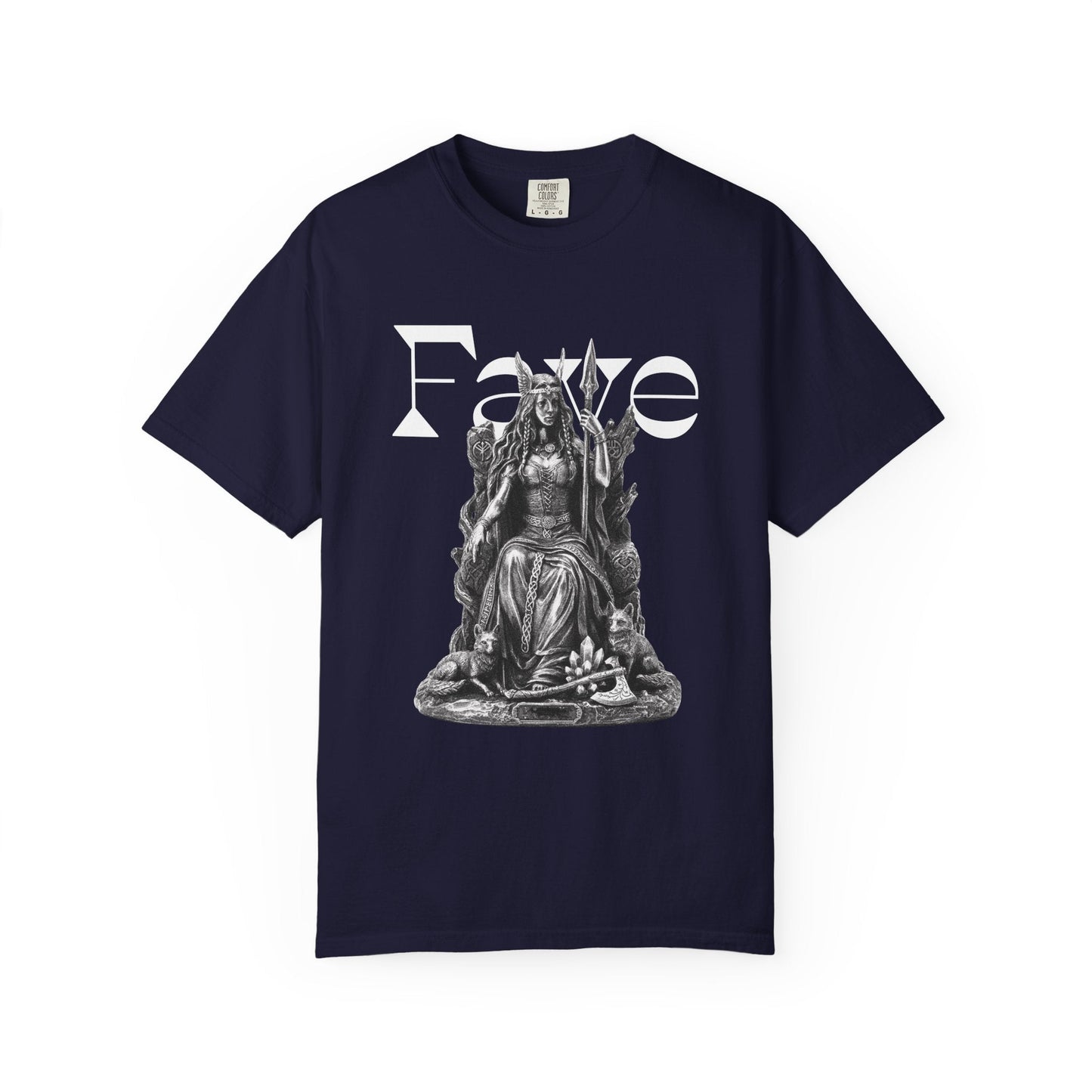 Freyja Norse Goddess Graphic Tee, Folkvangr Viking Shirt