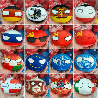 Countryball Plush Flag Plushes Polandball Stuffed Plushies Football Festival Plushies