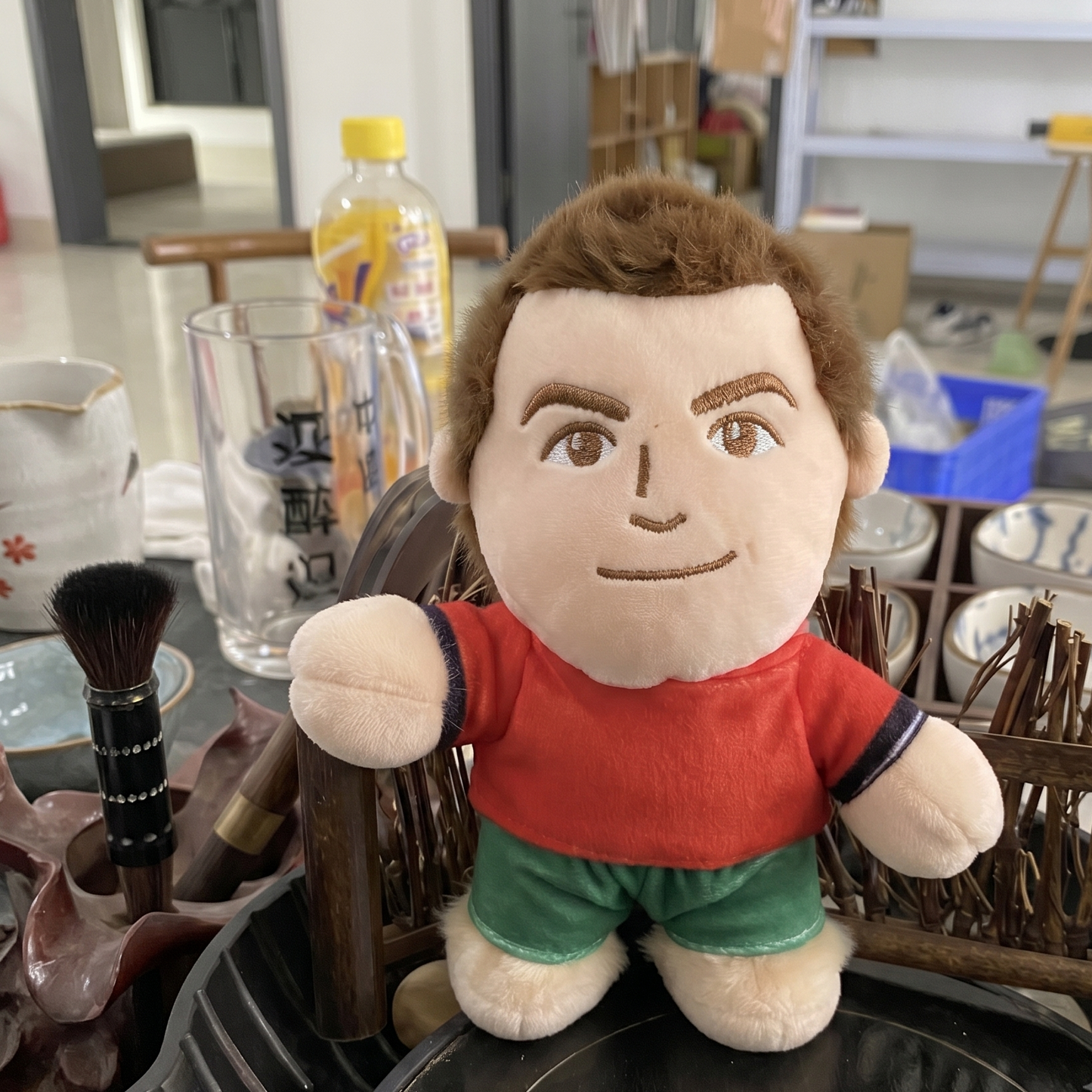 Football Legend Plush - Number 7 Jersey Stuffed Toy Top Goal Scorer Handmade Plush 18cm