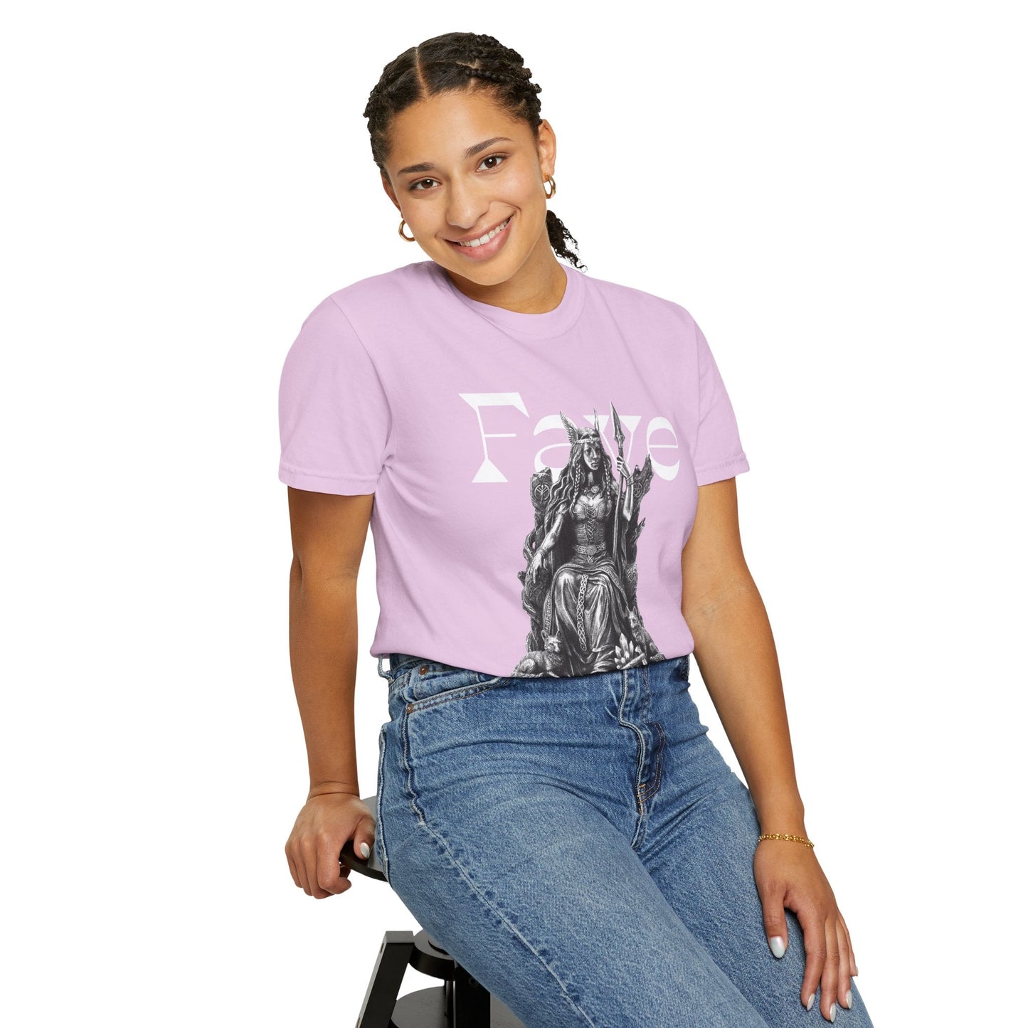 Freyja Norse Goddess Graphic Tee, Folkvangr Viking Shirt