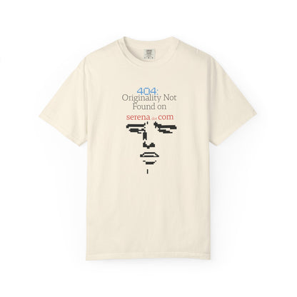 404 Originality Not Found Graphic Tee | Pixel Face Satire Shirt | Aprasi