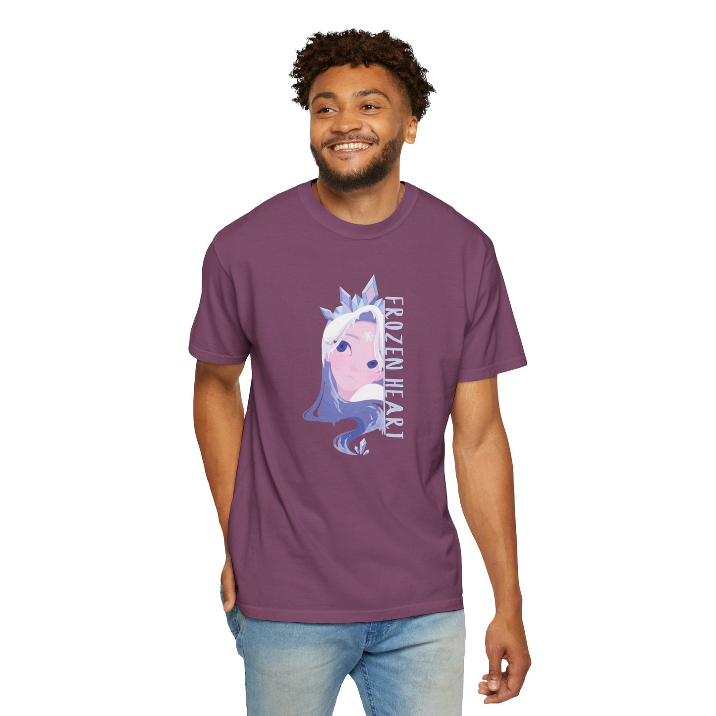 Winter Majesty Frozen Heart T-Shirt - Cryo Empress Ice Queen Anime Graphic Tee