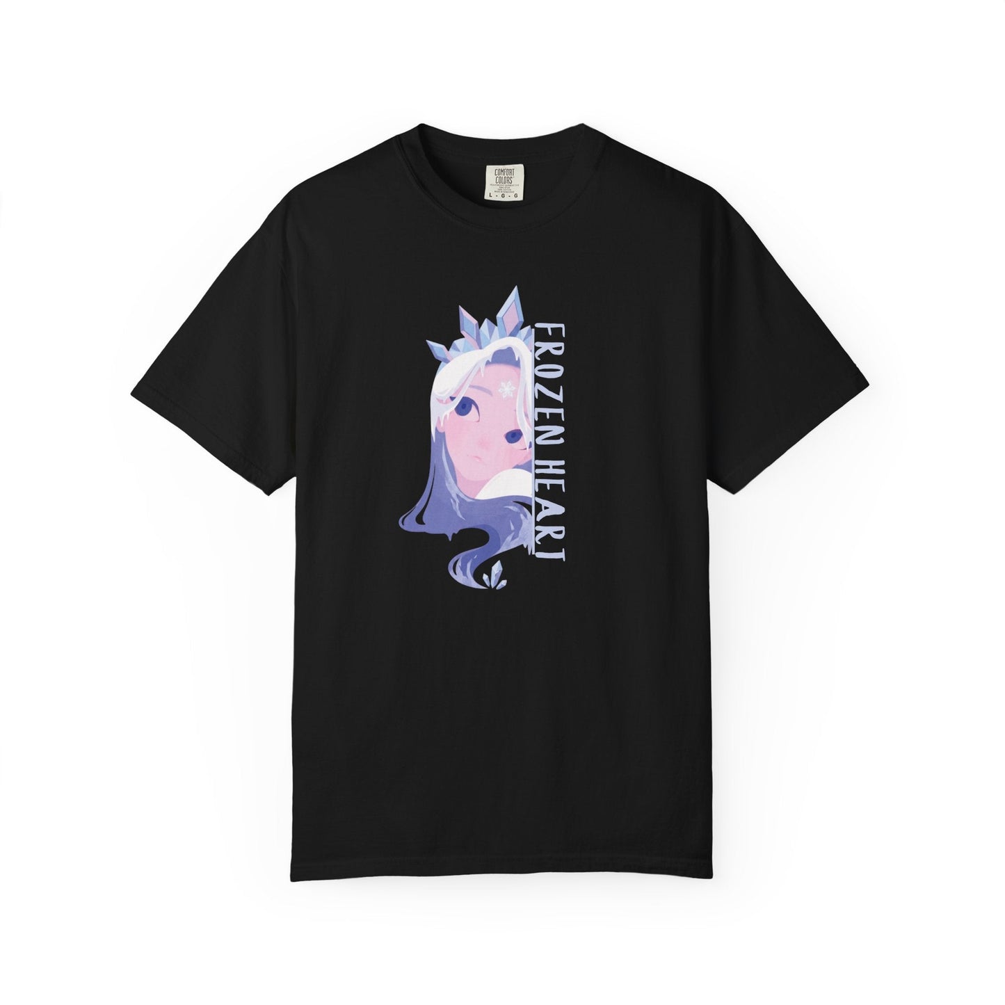 Winter Majesty Frozen Heart T-Shirt - Cryo Empress Ice Queen Anime Graphic Tee