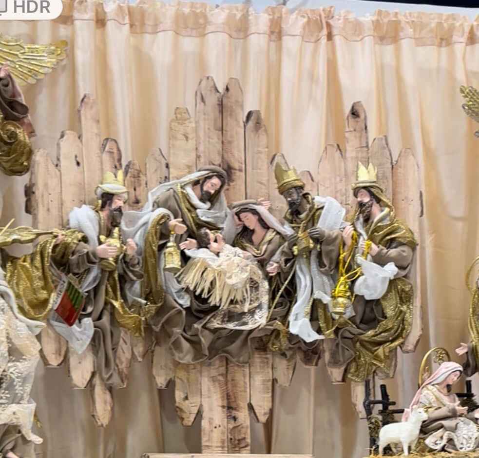 Handmade Christmas Nativity Wreath 78Cm – Holy Family Religious Wall Decor, Christian Christmas Door & Home Decoration