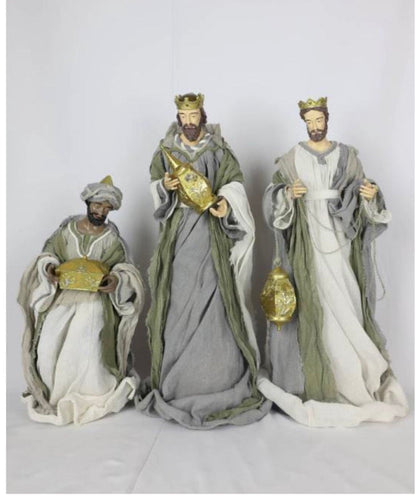 25.75"(65cm) Three Kings Nativity Figurines – Large Wise Men Christmas Decoration Set for Holiday Home & Church Display | Pre-Order