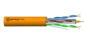 Garland Cat6 UTP Solid Cable – 305 m Orange Reel, 23AWG, PE LSZH Sheath, 4-Pair, Unscreened – SKU MADUTPL6HFOE305RBA