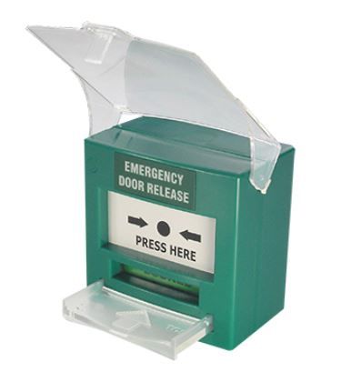 GEM Resettable Emergency Call Point CP-32G Series – Resettable Manual Call Point with Backlight & Buzzer Options | Double Pole Contacts | 12/24V DC - Break Glass (BGA)