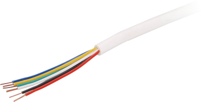 GlobalCable 6 Core 14/0.20 Unscreened Security Cable – 300m White Roll