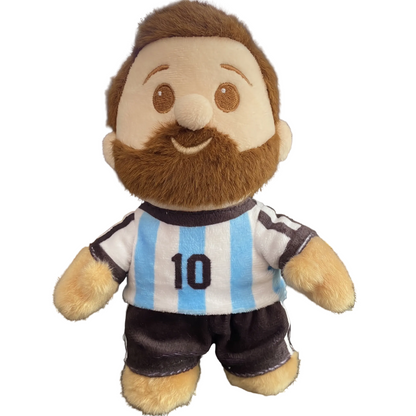 LM 10 Football Star Plush The GOAT Plush Number 10 Football Legend Handmade Plush 18cm
