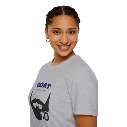 GOAT 10 Soccer T-Shirt - LM 10 Football Tribute Tee | XS-5XL