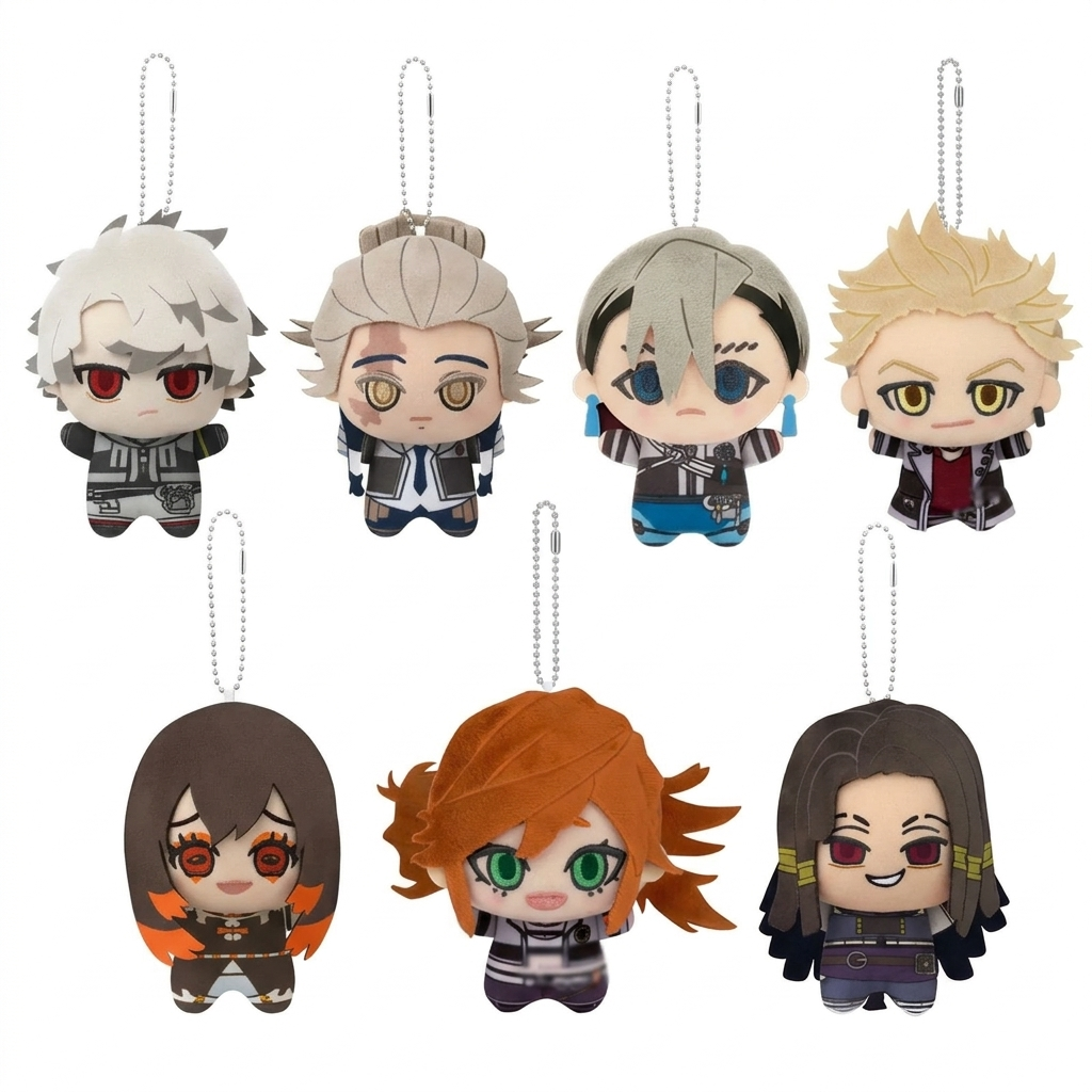 Gachiakuta Plush 10cm Keychain - Rudo, Zanka, Enjin, Riyo, Amo & Gaba Chibi Mascot