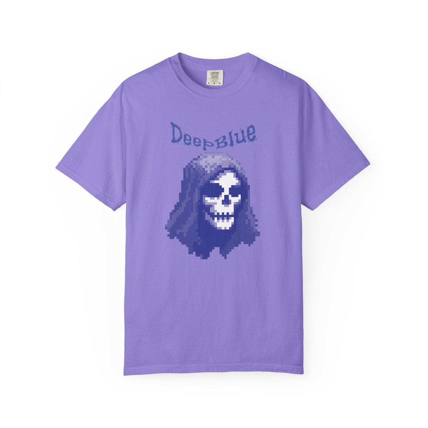 Resynced from the Deep Blue - Pixel Pirate Unisex Graphic Tee | Glitch Art Gamer Shirt By Aprasi