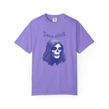 Resynced from the Deep Blue - Pixel Pirate Unisex Graphic Tee | Glitch Art Gamer Shirt By Aprasi