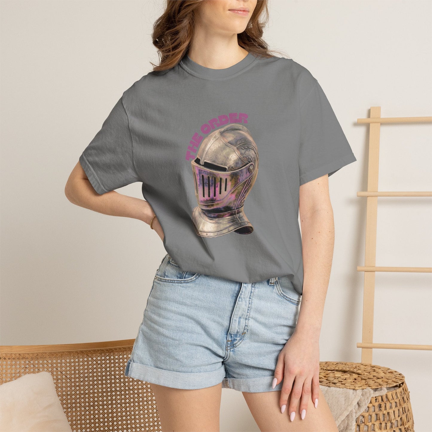 The Order Knight Helmet Graphic T-Shirt - Victorian Knight Unisex Tees Designed By Aprasi