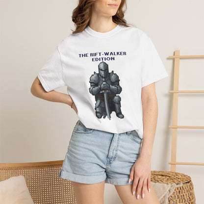 The Rift-Walker Edition Pixel Knight  Retro Pixel Art Fantasy Tee – Soulslike Gaming Streetwear