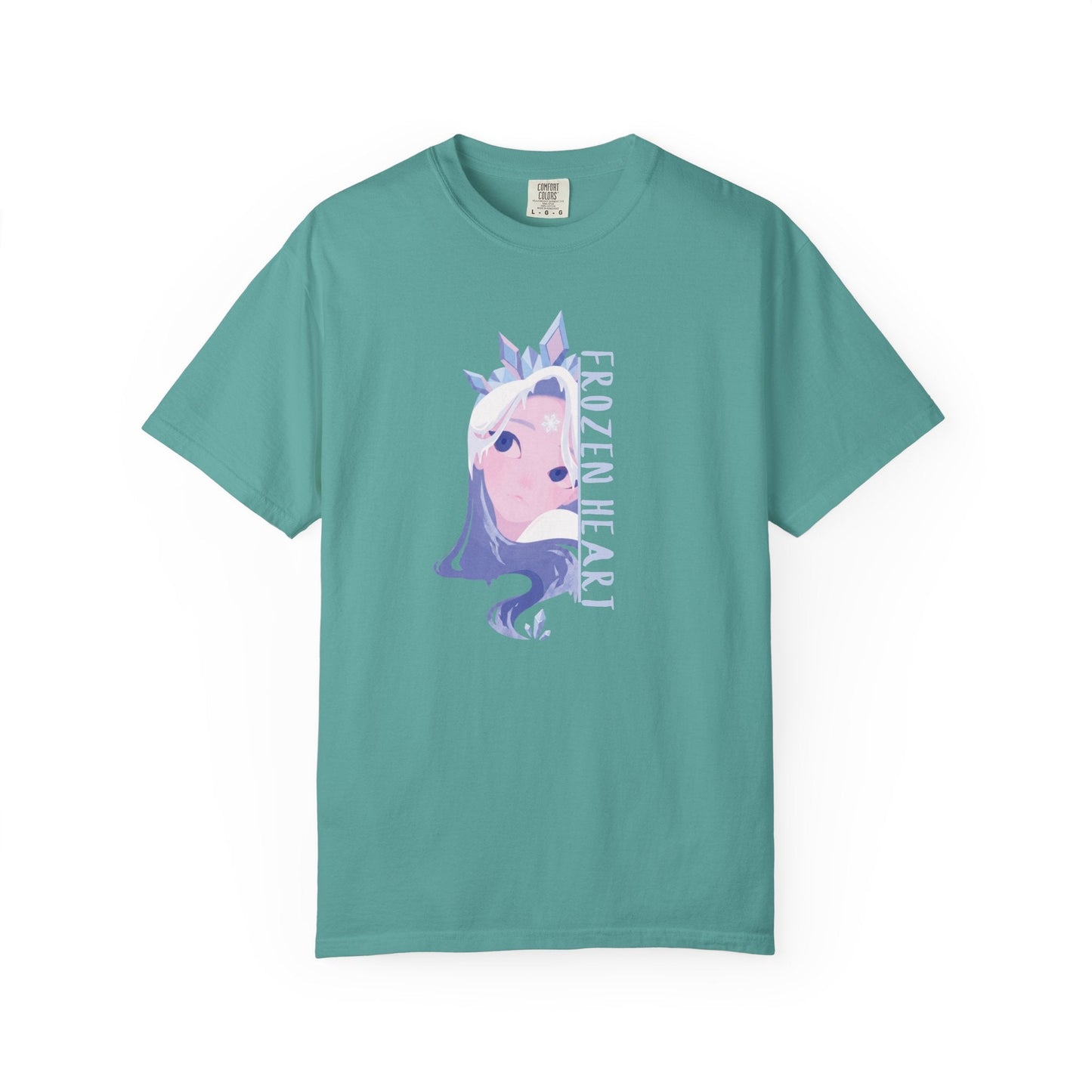 Winter Majesty Frozen Heart T-Shirt - Cryo Empress Ice Queen Anime Graphic Tee