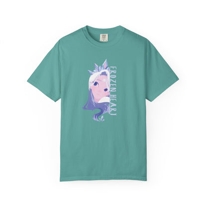 Winter Majesty Frozen Heart T-Shirt - Cryo Empress Ice Queen Anime Graphic Tee