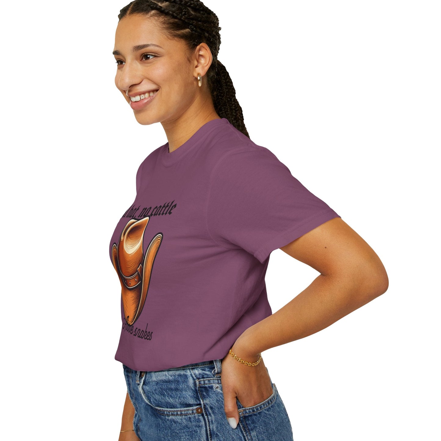 All Hat No Cattle Cowboy T-Shirt | Western Hat Graphic Unisex Tee