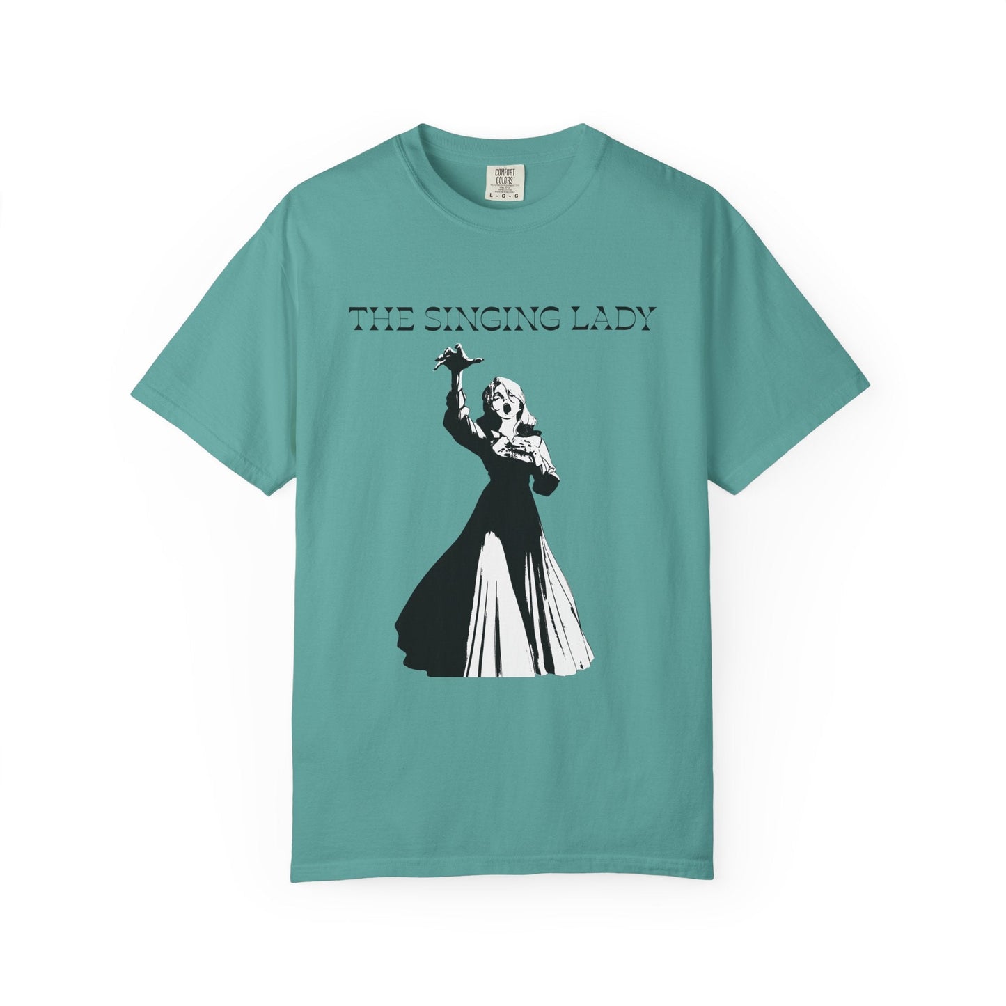 The Singing Lady T-Shirt — Vintage Silhouette Music Tee