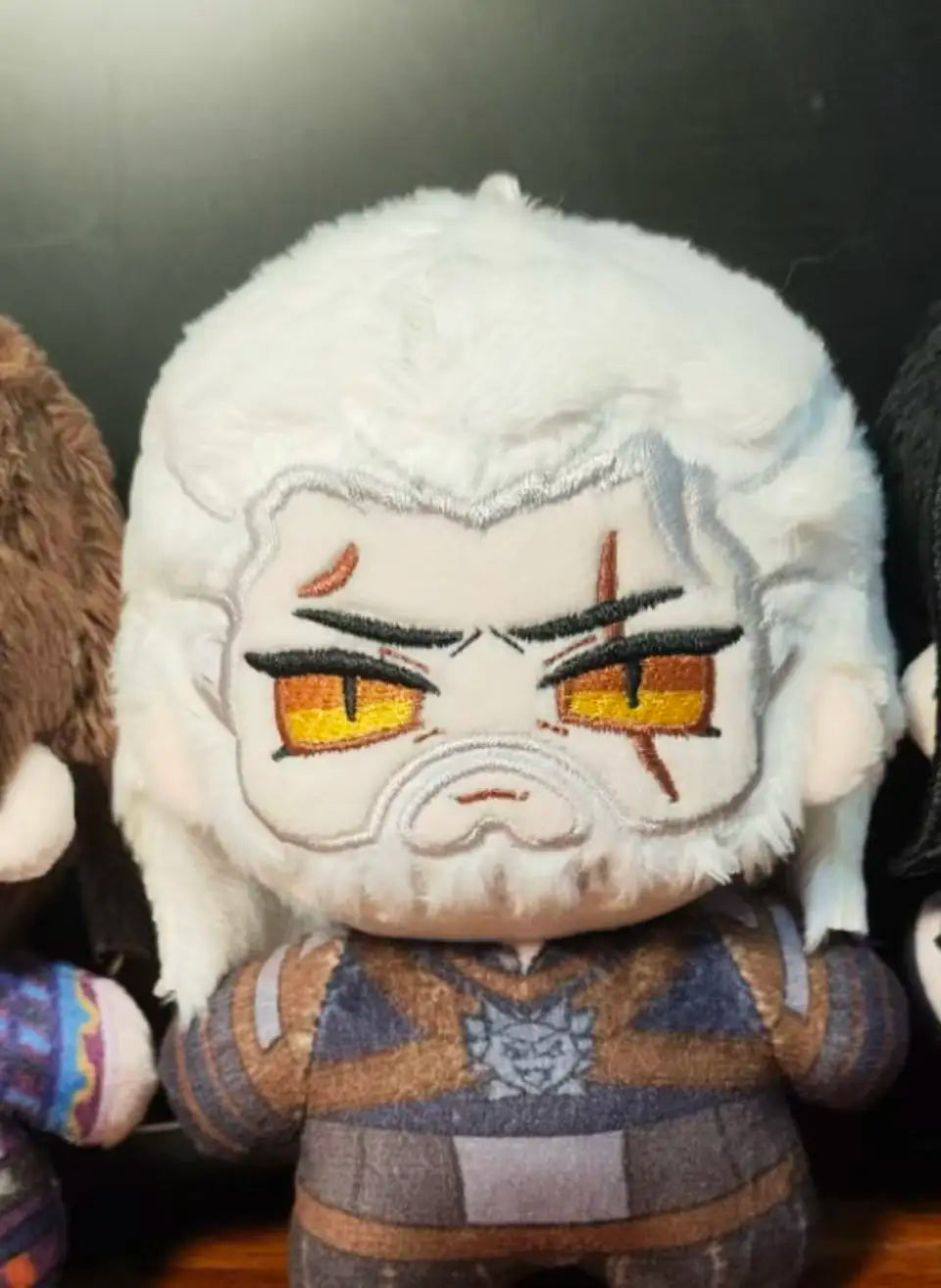 Geralt of Rivia Plush Dark Fantasy Monster Hunter Plush Handmade Plush 10cm