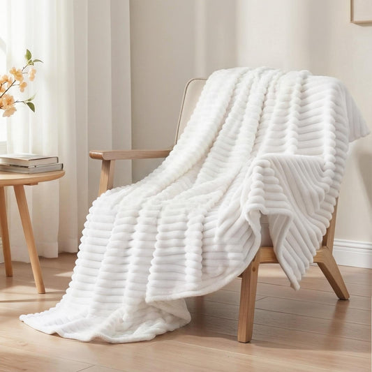 Giselle 127x152cm Throw Blanket Fleece Soft Lightweight Cozy Sofa Couch Bed Throw.