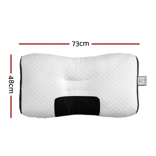 Giselle Bedding Contour Pillow Ergonomic Neck Pillow 48X73CM.